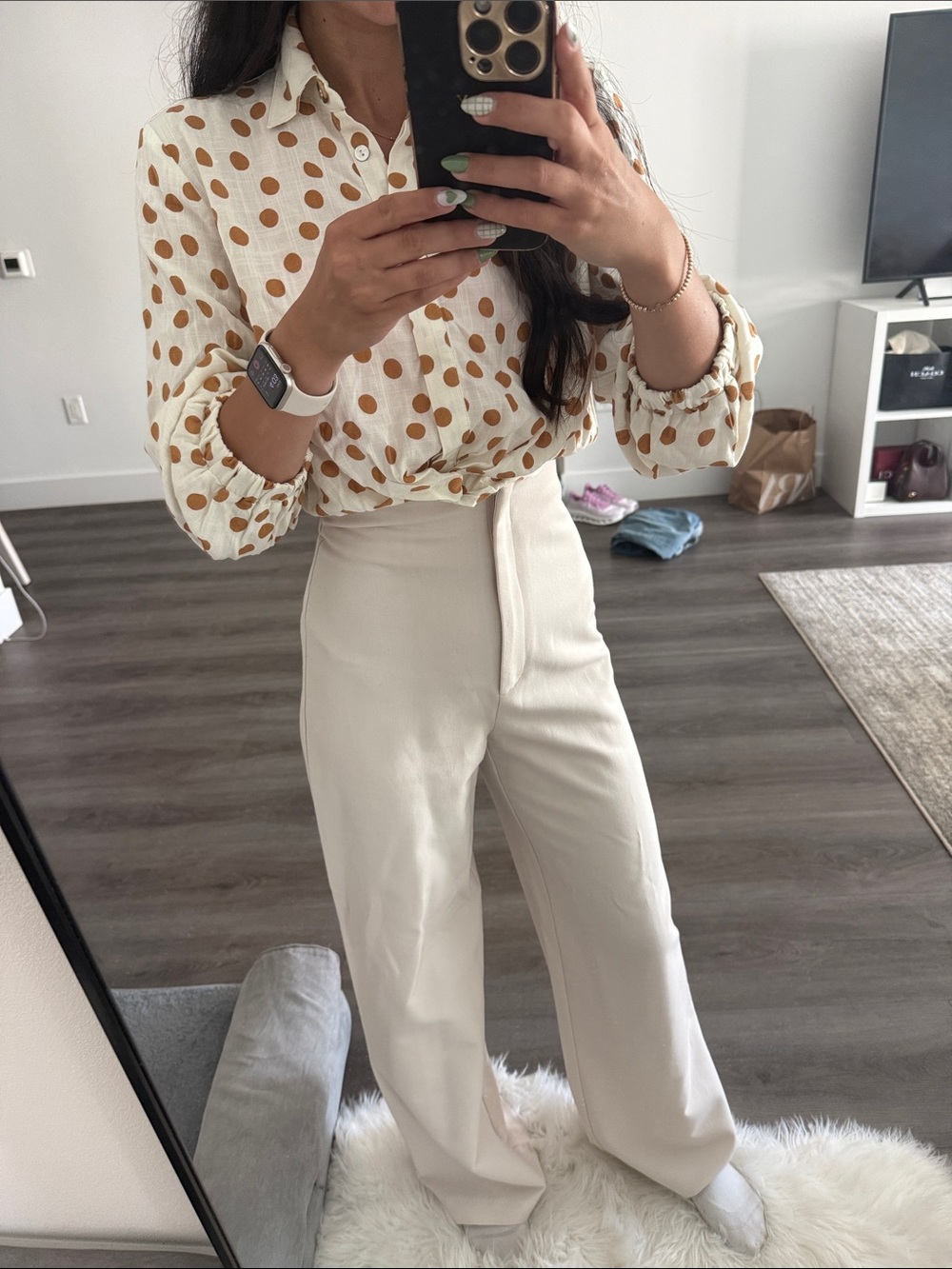 Zara Polka Dot Blouse